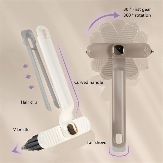 360° Rotating Crevice Cleaning Brush – Bathroom & Kitchen Scrubber