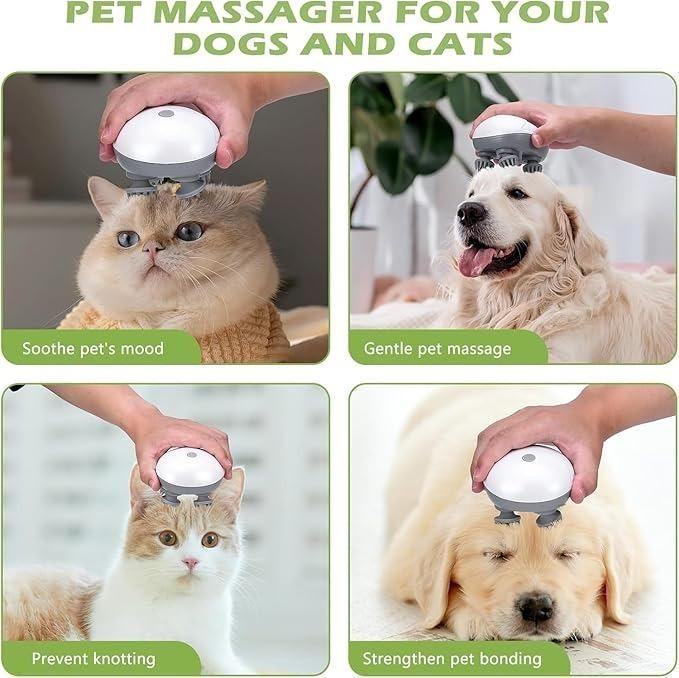 Electric Handheld Pet Massager for Cats & Dogs – Gentle Grooming Tool