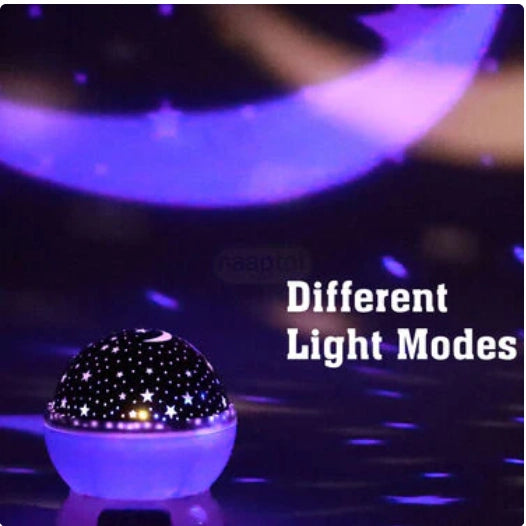 360° Rotating Star Projector Lamp - Color-Changing LED Night Light