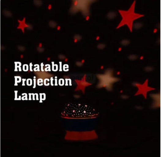 360° Rotating Star Projector Lamp - Color-Changing LED Night Light