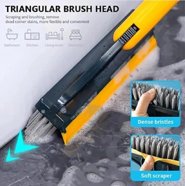2-in-1 Floor Scrub Brush & Wiper – Tile & Floor Cleaning Tool