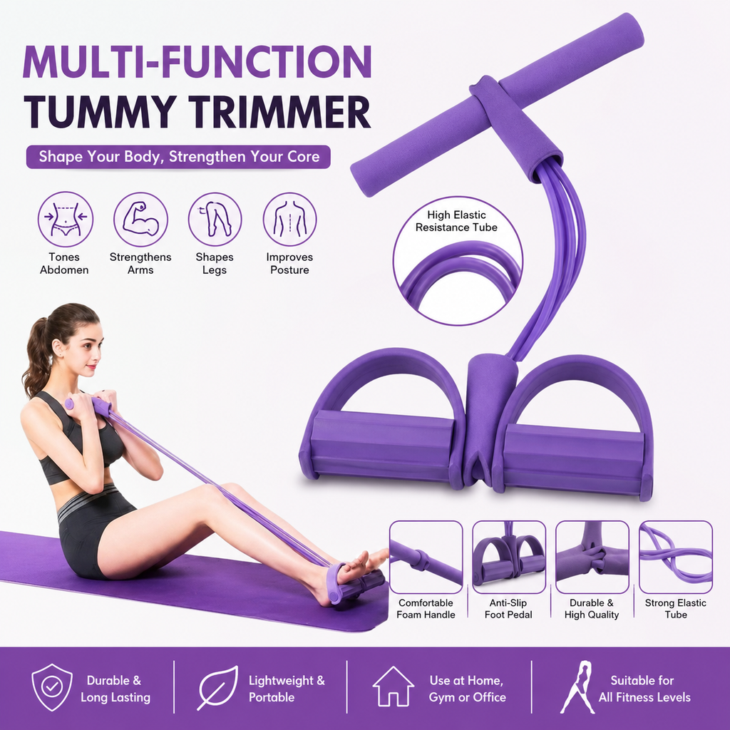 Multi-Function Tummy Trimmer & Resistance Exerciser – Home Workout