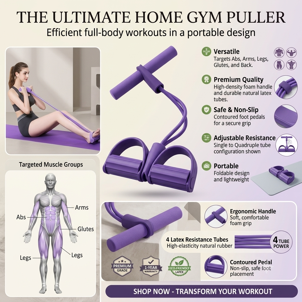 Multi-Function Tummy Trimmer & Resistance Exerciser – Home Workout